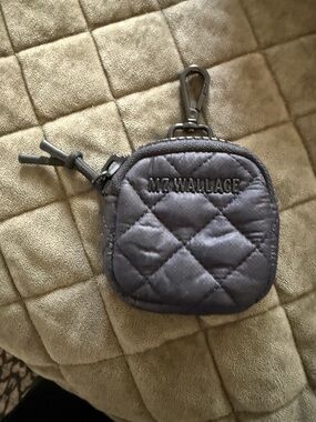 MZ Wallace Quilted Small Metro Link pouch black